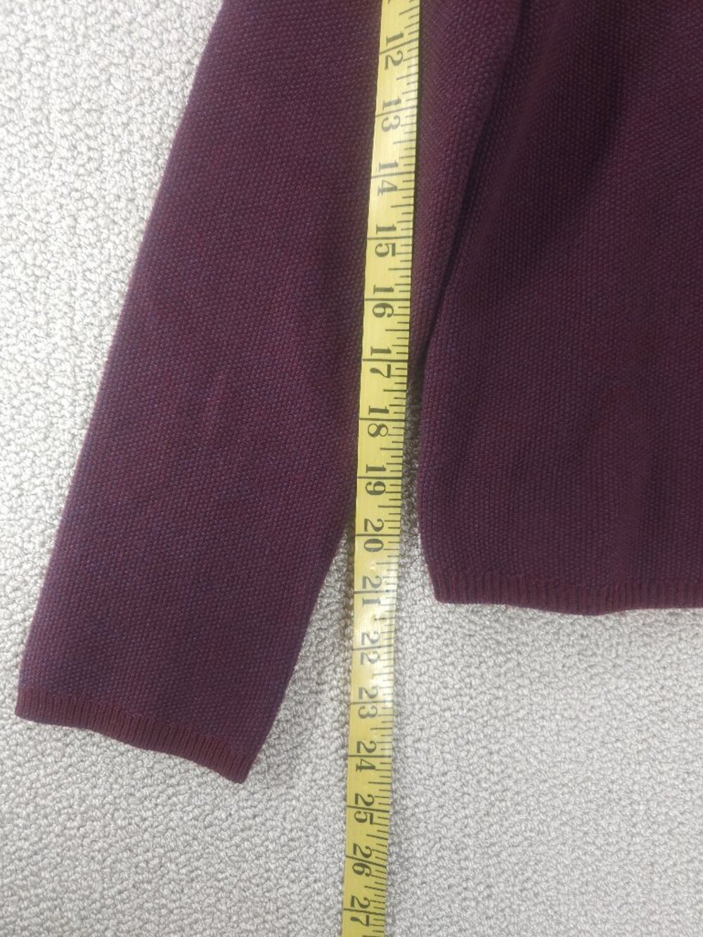 Ed Hardy, Y2K Studded Crewneck Sweater, Maroon, Size S - Picture 3 of 8